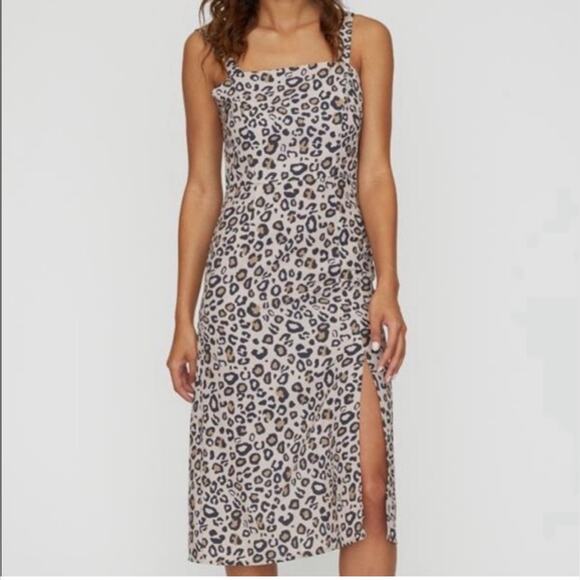 NEW Sanctuary Georgina Cheetah Leopard Print Midi Sundress Size: 4 Small - Picture 1 of 10